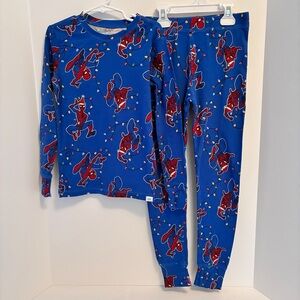 Gap Kids Marvel Organically Grown Cotton Santa Hat Spider-Man PJ Set Size 10